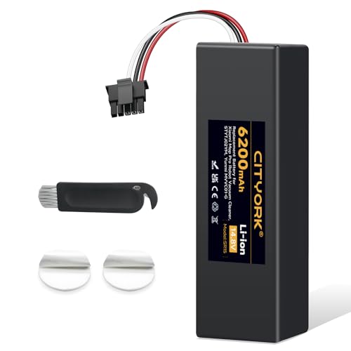 CITYORK Litio 14,4V 6200 mAh Batteria di ricambio per Xiaomi Mop 2s/ Mop p/Mop pro, per Xiaomi Mijia...