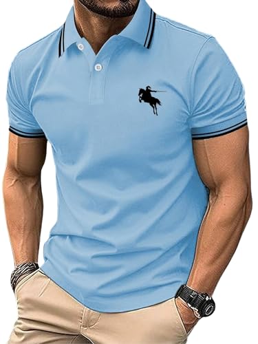 Image of Lymio Men Cotton Loose T-Shirt || Plain || (Polo-18-21) Pack of 2