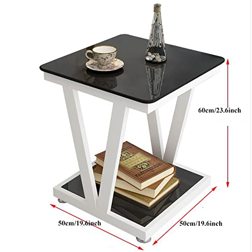 Table d'appoint extérieur table carrée en verre pour balcon et piscine - 3