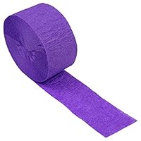 Creative Converting Crepe Streamer, 24-metre Size, Amethyst Purple