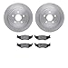 Dynamic Friction Company Rear Brake Rotors with 5000 Advanced Brake Pads 6502-39089