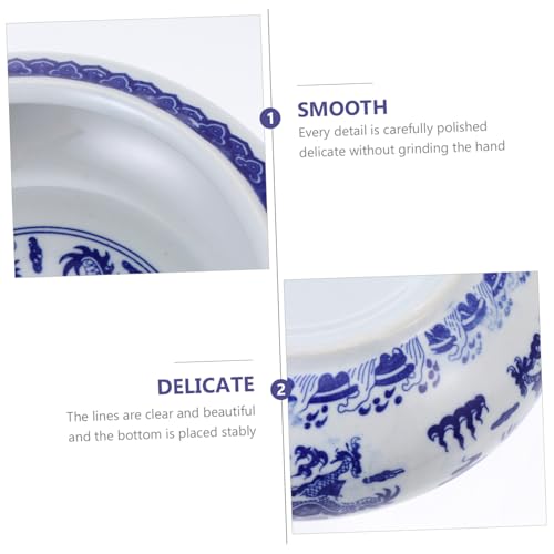 HIAKDOFT Porcelain Ink Saucer Ceramic Ink Water Dish for Calligraphy and Sumi Painting with Practical Design for Artists and Calligraphy Enthusiasts