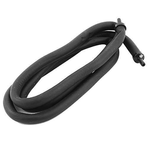 DealMux Aquarium 9mm Diameter Rubber Tube Air Curtain Bubble Diffuser Black