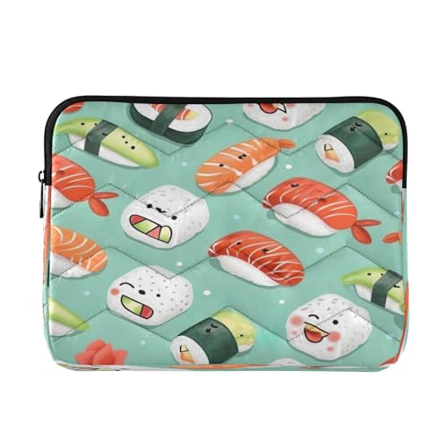 Funda para portátil 13-14 pulgadas impermeable con patrón sushi