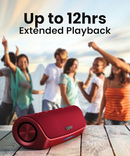 Cleer Scene Portable Bluetooth Speaker, Red - image 5