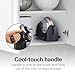 Hamilton Beach Belgian Waffle Maker with Removable PFAS-Free Durathon Nonstick Coated Plates, Easy Flip, Ceramic Grids, Black (26031)