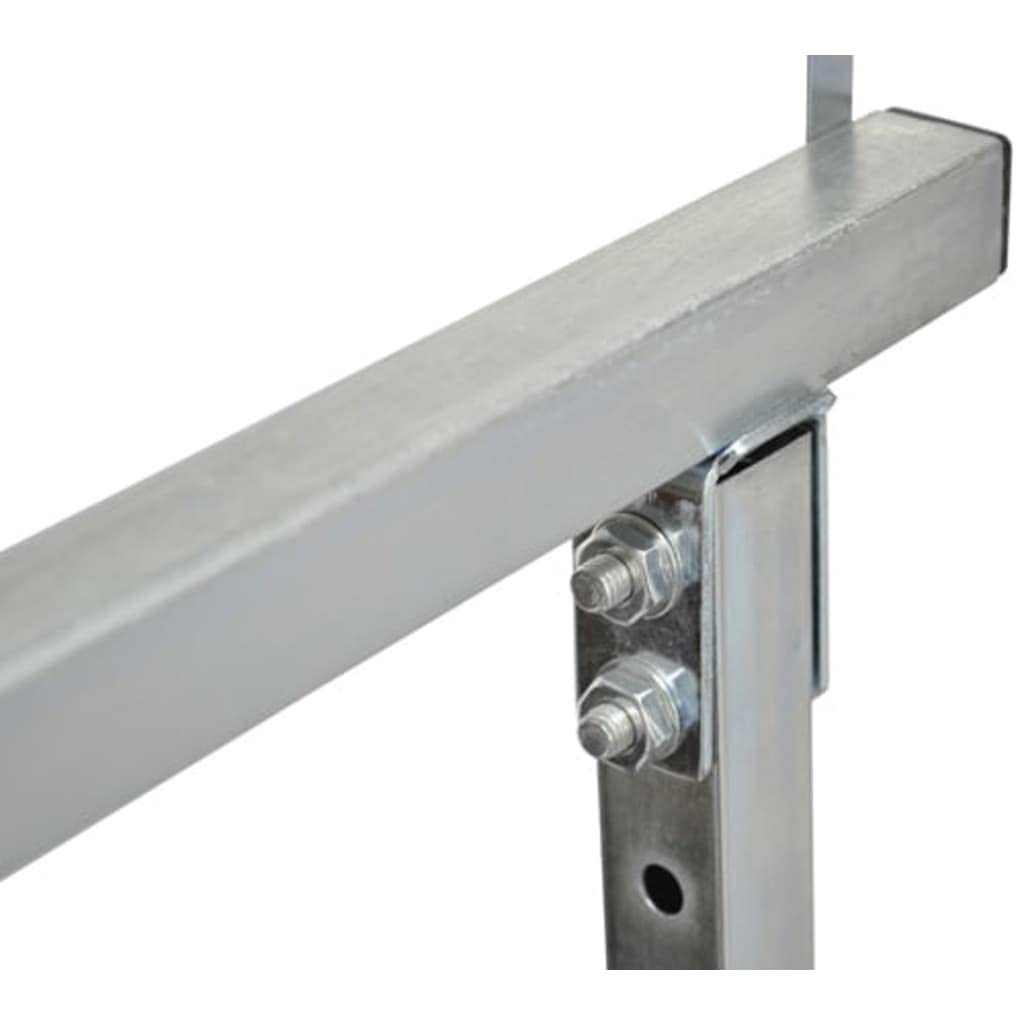 Juego de 2 caballetes de acero de altura ajustable, plegables y enrollables para bricolaje, renovación, construcción, plataforma estable, capacidad de carga 150 kg