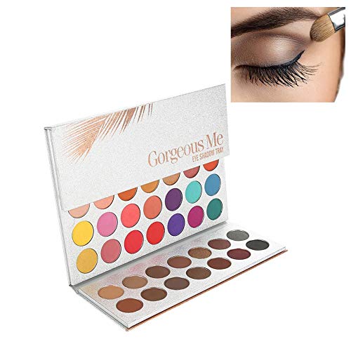 Sombras de ojos Crema de sombra de ojos mate cosmética, Paleta de Sombra de Ojos Esmaltada de belleza Matte Professional 63 Colores Pearlescent Matte Eyeshadow Cosmética de Ojos Paleta de Maquillaje