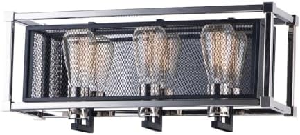 Maxim Lighting 12153BKPN Refine-3 Light Bath Vanity-20.5 Inches Wide by 8.25 inches high