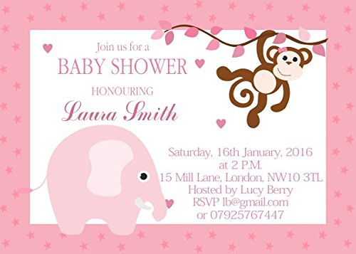 10 x personalizzato Baby Shower-inviti e biglietti...
