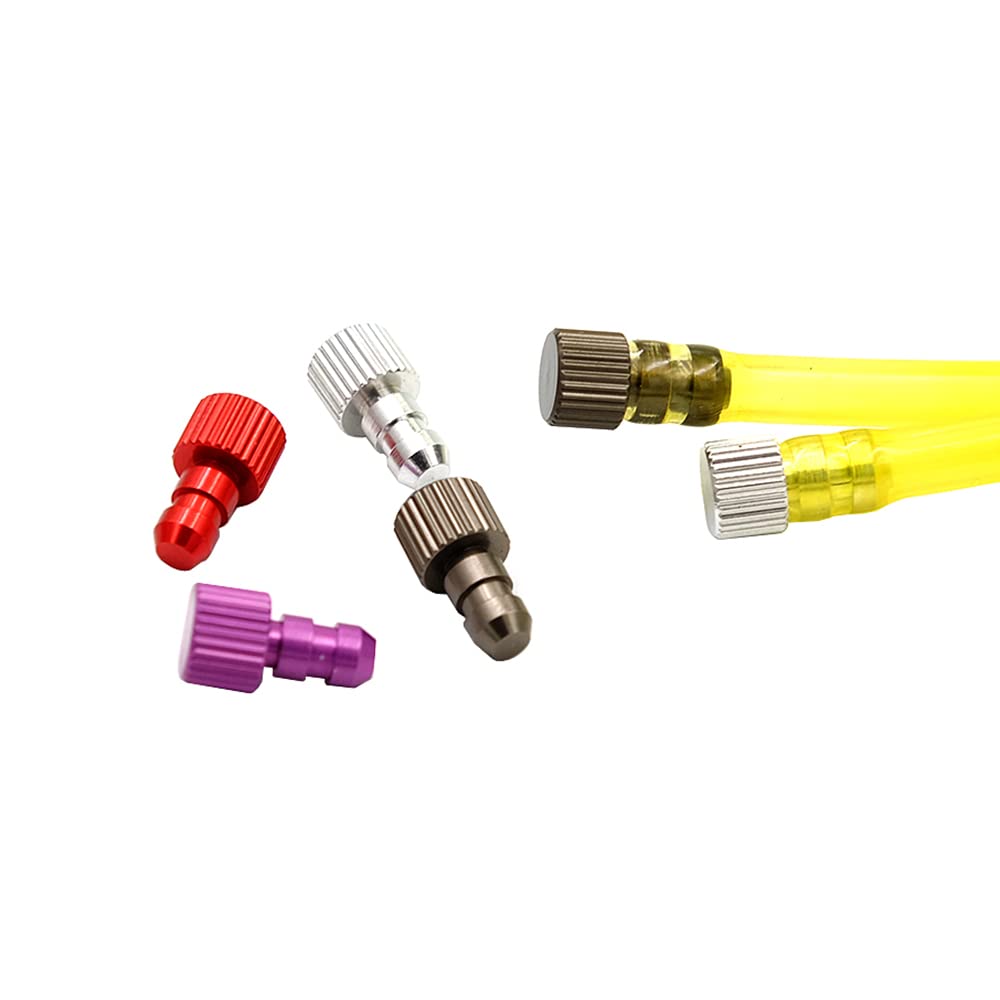 BrewJa Fuel Tank Bulkhead D4.5mm Oil Pipe Stopper for DIY RC Gasoline Jet Boats 3-4mm Tubing Parts (Color : Red X 10PCS)