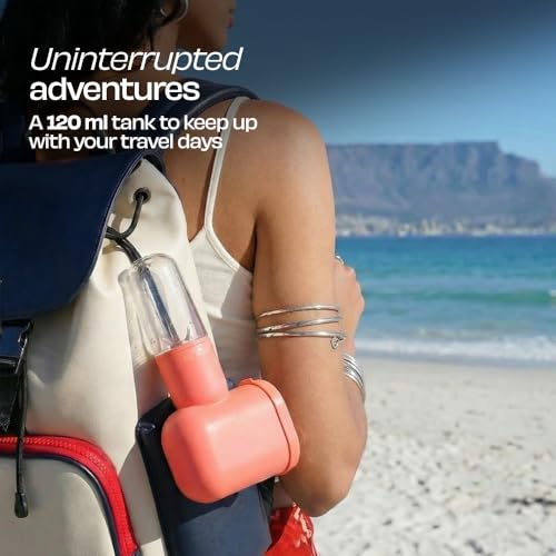 Image of NUUK STROM GO V2 Super Compact and Lightweight Travel Garment Steamer For Clothes | FREE Heat Resistant Travel Pouch | Vertical & Horizontal Steaming | 20g /min Steam | 30 Sec Heat Up