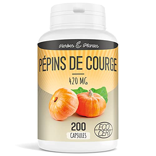 Herbes Et Plantes Pépin de Courge Bio 200 Capsules 420 mg Cover