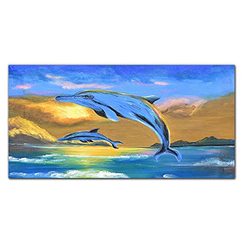 Impression sur toile dauphins sun pour une ambiance zen chez soi