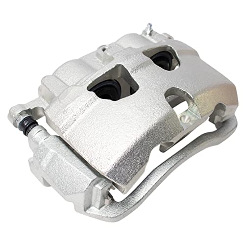 Image of TRQ Front Right Brake Caliper w /Bracket Passenger Side | For 2008-2014 Ford E-150 E-250 2008-2018 E-350 Super Duty 2008-2017 E-450 Super Duty