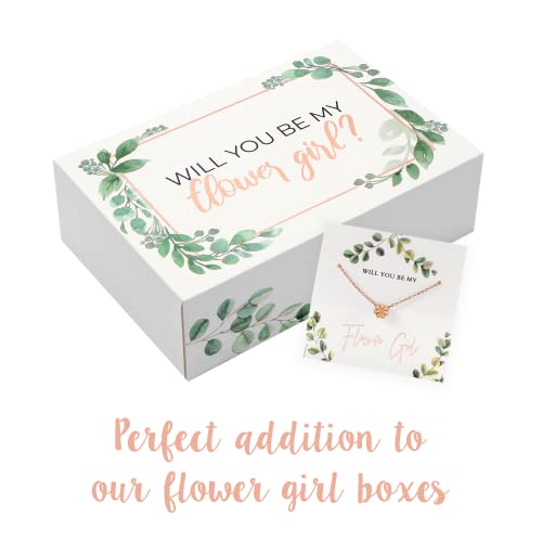 Pop Fizz Designs Flower Girl Gift - Flower Girl Necklace Set (2) | Girls' Jewelry | Bride's Gift3