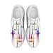 Spikeless Golf Shoes for Men & Women, Breathable Golf Sneakers Colorful Abstract Art Sports Walking Shoes Fashion Footwear