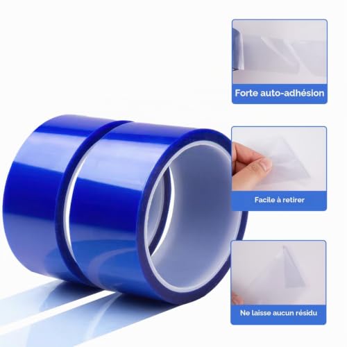 2 Rouleaux Ruban à Haute Résistance Thermique, 50 mm x 33 m – vue 5