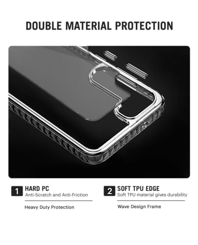 Image of DailyObjects Case for Samsung Galaxy S23, Drop Protection TPU Stride 2.0 Clear Slim Shockproof Back Cover
