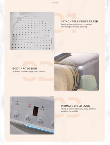 Portable Countertop Dishwasher, Compact Dishwasher with 6L Built-in Water Tank, No Hookup Needed, 4 Washing Programs