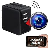 WiFi Camera Charger Security Surveillance - Wireless Camera 1080p- USB Charger Camera - Indoor Mini...