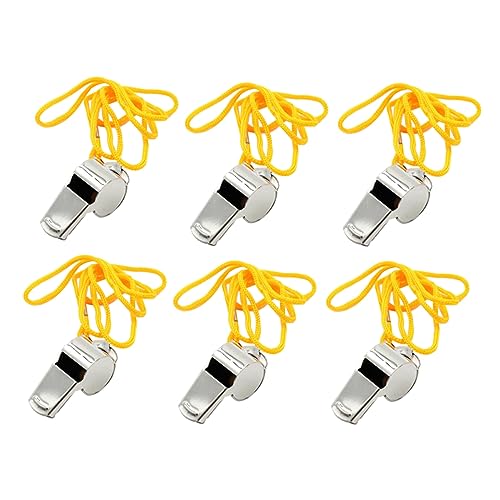 HONMEET 12Pcs Loud Emergency Whistles Durable Whistles for Outdoor Camping Hiking and Survival Training Lightweight with Keychain for Easy Carrying