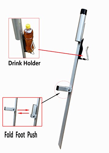 Brocraft Surf Spike Rod Holder with cup holder / Sand Spike