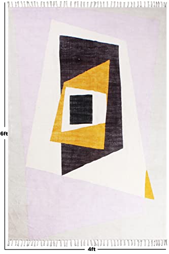 Tapis tissé main en coton bohême kilim de qualité - 4