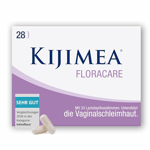 Kijimea FloraCare – der natürlichen Scheidenflora nachempfunden | 33 speziell abgestimmte Milchsäurebakterien in hoher Dosierung + Vitamin B2, B3, B7, Folsäure und Zink - 28 Stk