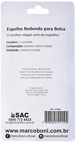 Espelho Pequeno Redondo de Aumento, 4103B, Marco Boni, 1 Unidade 3 Espelho Pequeno Redondo de Aumento, 4103B, Marco Boni, 1 Unidade - Imagem 3