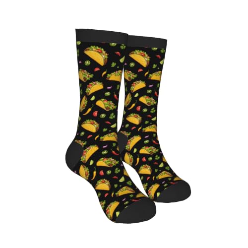 oyebn Taco Novelty Socks Funny Crew Socks For Men Women Gifts
