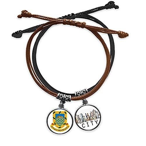 Bracelet en cuir Tuvalu chaîne de main tressée aux finitions soignées Sidi