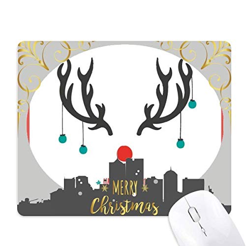 Tapis de souris la nuit de noël, le cadeau idéal en caoutchouc pour les vacances de noël