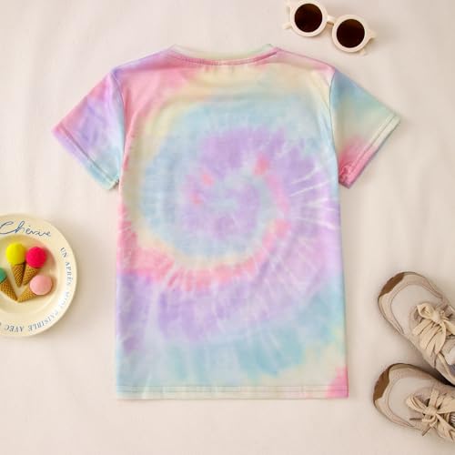 Image of Its Me Hi Im The Birthday Girl Shirts Kid Girl Birthday T-Shirt Outfit B-Day Party Tie Dye Short Sleeve Tee Top 6-12Y