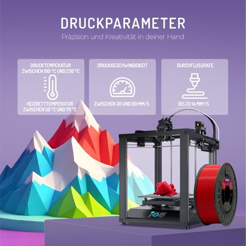 WINKLE PLA HD Filament 2.85mm Eisweiß, 1kg Spule, 3D Drucker Filament Kompatibel mit FDM Druckern, 3D-Druckmaterialien, Maßgenauigkeit +/- 0.05mm, Bioabbaubar Leicht zu Bedrucken