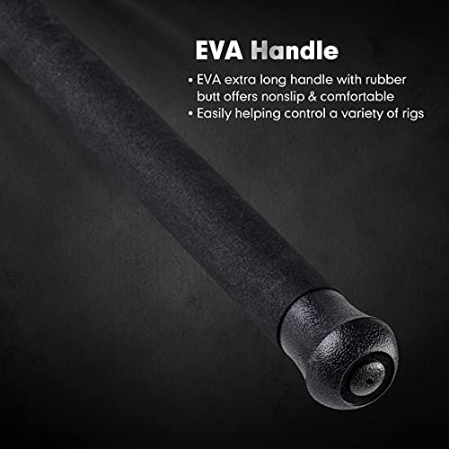 Goture Catfish Rod - 2 Piece Catfish Casting Rod - Fiberglass Fishing Rod With Stainless Steel Guides, Eva Handle, Abs Reel Seat, Rubber Butt, Hook Keeper - 10-40Lb Line Weight, 7' Casting Rod #TOP3