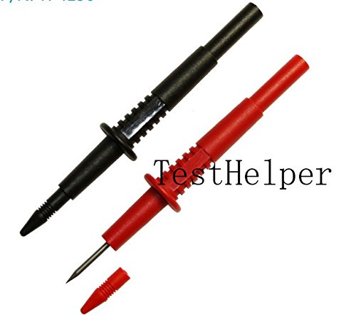 TestHelper TH-6-KIT Automotive Test Lead Kit, Test Probes,Flexible Silicon Back Probe pins,Shielded Alligator Clips and Large Crocodile Clips,Multimeter Clamp Meter