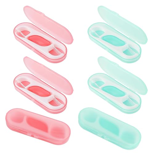 JCUGSBS Enhebradores De Hilo Dental, Dental Enhebradores De Hilo Dental Multifuncionales De Limpieza Profunda para Aparatos Ortopédicos Puentes E Implantes Enhebradores Dentales