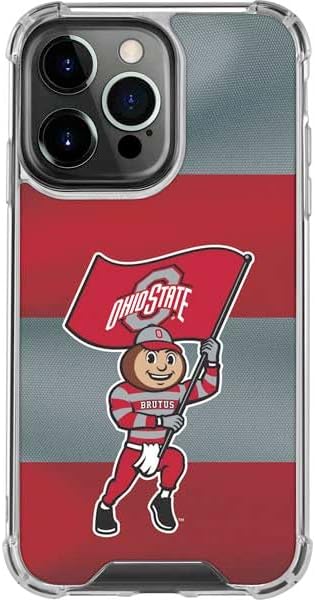 Skinit Clear Phone Case Compatible with iPhone 15 Pro Max - Officially Licensed Ohio State University Pattern Design