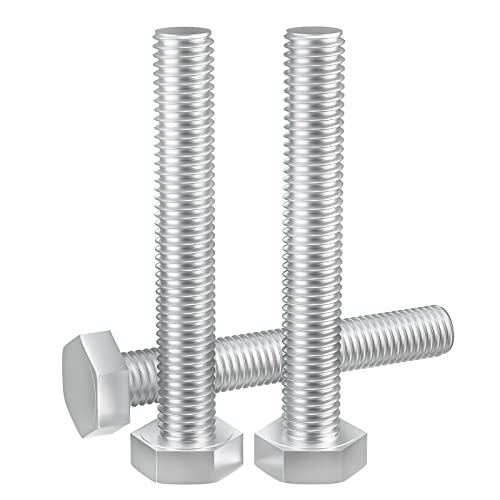 Image of 1 /4-20 x 3 (5 /8 to 5 inch Optional) Hex Head Screw Bolt, Stainless Steel 18-8(304), Fully Threaded,15pcs