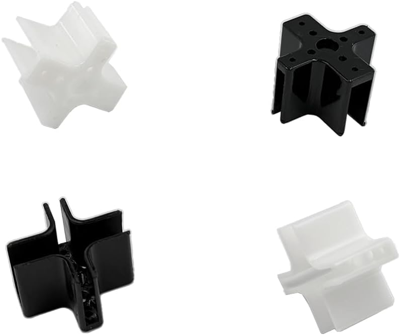 10PCS RC Airplane Plastic Motor Mount Cross Brushless Motor Mount Base for RC Airplane Plane Helicopter 22 Series Motor Mount Part (White)