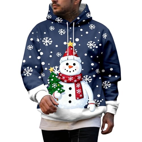 Hooded track top chaud pour homme fort cherchant un vêtement ample