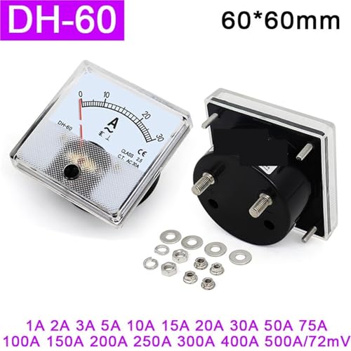 Mesure de tension AC précise avec le voltmètre à pointeur DH-60 72mV
