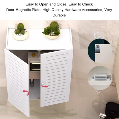 Cubierta protectora decorativa para tuberías de pared, oculta el calentador de agua a gas y la caja medidora para el hogar, oficina, cocina, baño