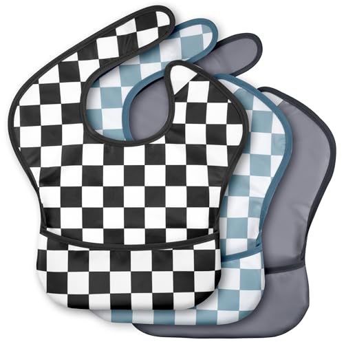 CIVARUA Kids Waterproof Baby Bibs 3-Pack