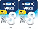 Oral-B Filo Interdentale Non Cerato Essential Floss, Neutro 2x50m (Confezione da 2)