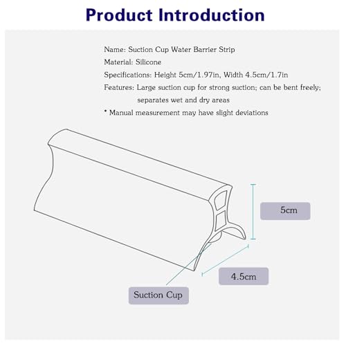 Barrera de ducha plegable flexible con protector antigoteo para fregadero 6