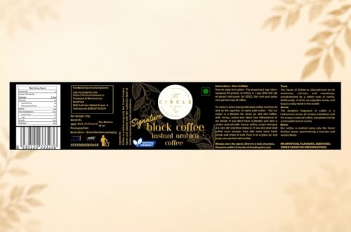 Image of Signature Instant Black Coffee (100% Arabica, 50 gram, Dark Roast)