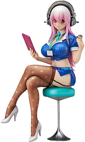 HESEKS Super Sonico Office Lady 1/7 PVC Figurine Collectible Model Doll Ornaments