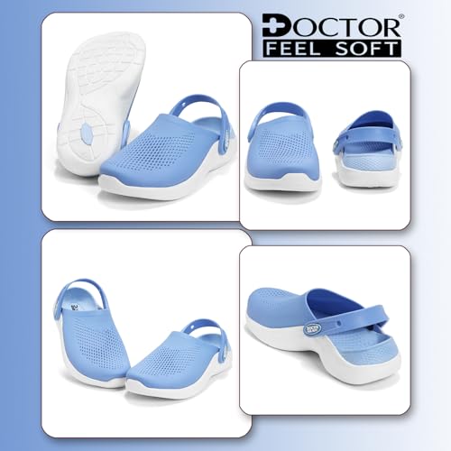 Image of Clogs for Women | Cushioned EVA Slip-On Sandals with Back Strap | Lightweight Anti-Slip Everyday Wear Footwear